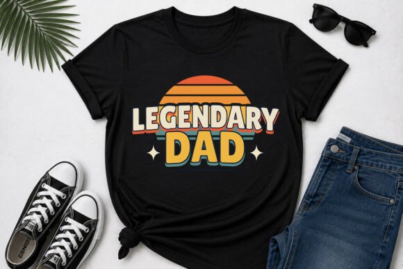 Download Legendary Dad Retro Vintage PNG Design - Vintage Collection