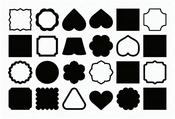 Download Unique Shapes SVG Bundle Clipart Frames - Frame Collection