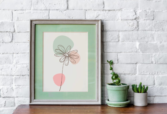 Download Floral Line Art Flower SVG Frame - Frame Collection