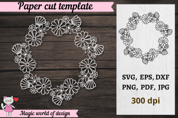 Download Chamomile Floral Frame Svg Cricut SVG - Frame Collection
