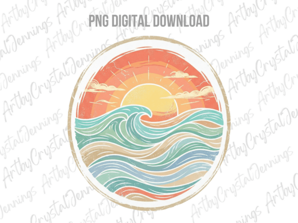 Download Round Ocean Wave Sun Summer Beach PNG - Wave Collection