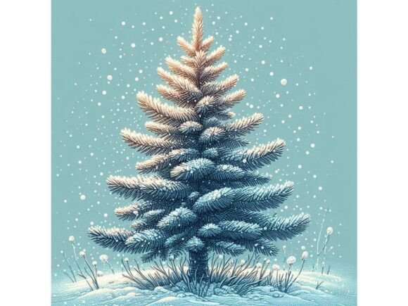 Download Snowy Pine with Frosty Highlights - Premium Bundle