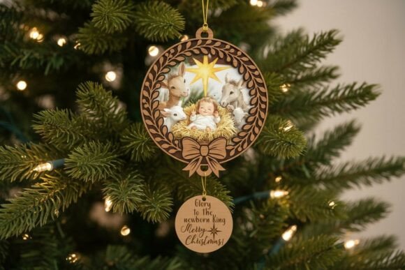 Download Nativity Christmas Frame Svg for Acrylic - Frame Collection